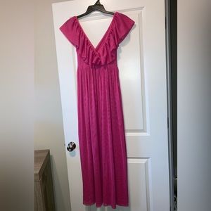 Pink Sheet Maxi Dress